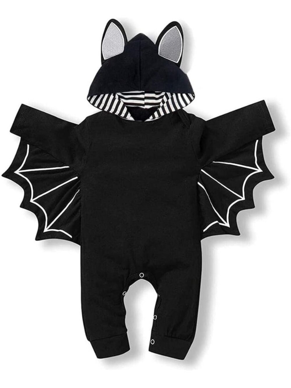 Baby Boy Halloween Costumes Infant Bat Long Sleeve Hoodie Romper Overall Baby